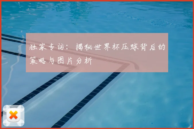 独家专访：揭秘世界杯压球背后的策略与图片分析